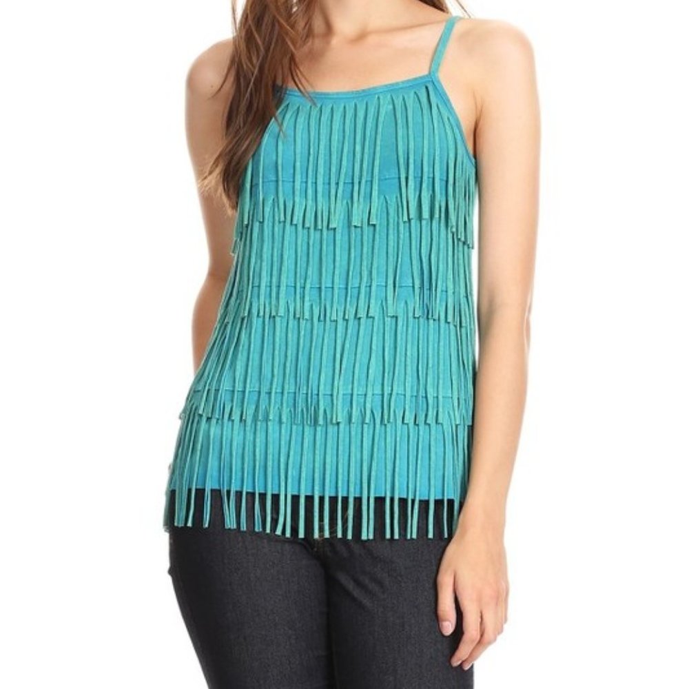 BULLY Dangling FRINGE Layer TANK TOP 4-Tier T-SHIRT Tassel TANK TOP Priced CHEAP